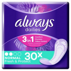 ALWAYS - Dailies - Protège-slips fresh & protect Normal - 30 Protège-slips  Sonico.fr