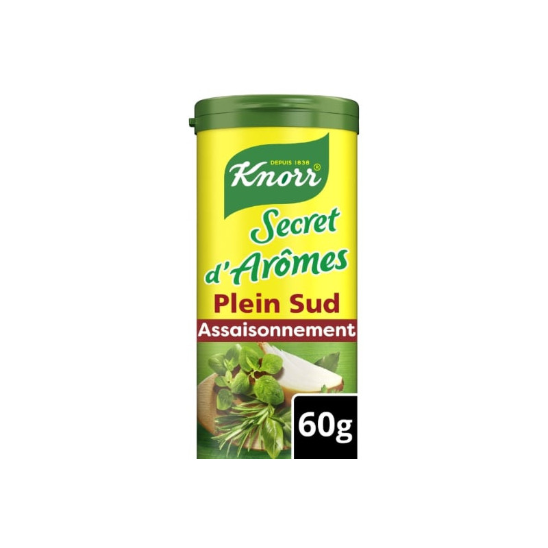 KNORR - Secrets d'arômes Arome Plein Sud - boite de 60 g Sonico.fr