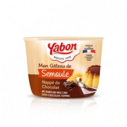 YABON - Gateau Semoule Nappe Chocolat - pot de 420 g Sonico.fr