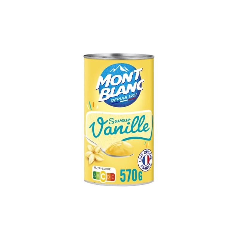 MONT BLANC - Crème Dessert Vanille - boite de 570 g Sonico.fr