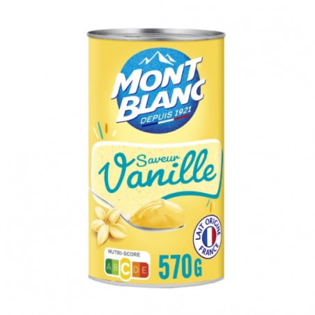 MONT BLANC - Crème Dessert Vanille - boite de 570 g Sonico.fr