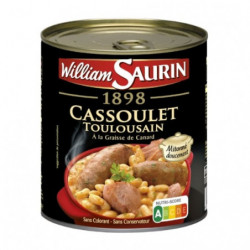 WILLIAM SAURIN - Cassoulet Toulousain - boite de 840 g Sonico.fr