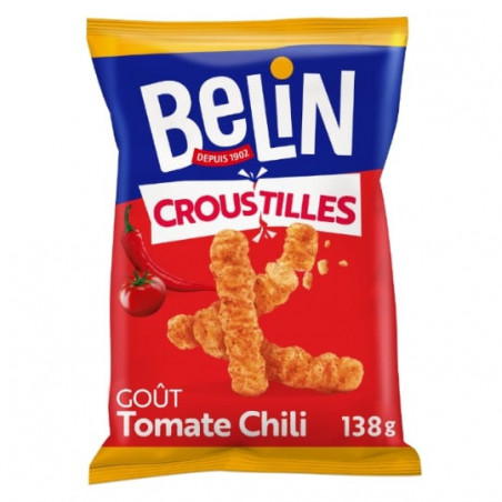BELIN - Croustilles Tomate Chili Biscuits apéritifs - sachet de 138 g Sonico.fr