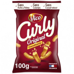 VICO - Curly Soufflés Original Cacahuètes Format Familial - sachet de 100 g Sonico.fr