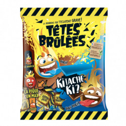 TETES BRULEES - Bonbons Barres Kitache Cola Framboise - sachet de 200 g Sonico.fr