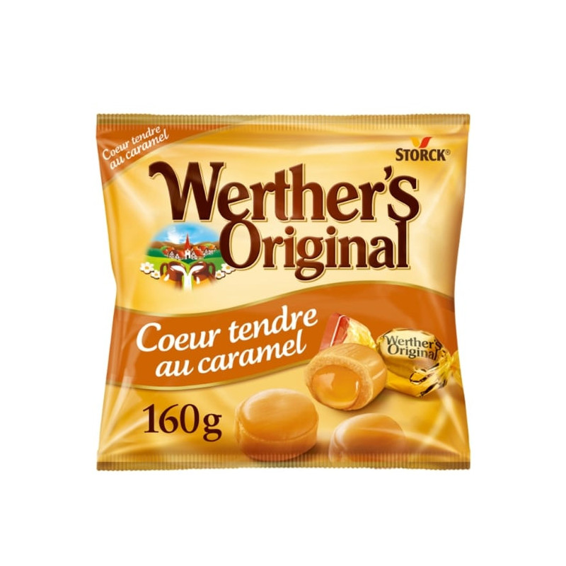 WERTHER'S ORIGINAL - Coeur Tendre Au Caramel Bonbon - Sachet de 160 g Sonico.fr