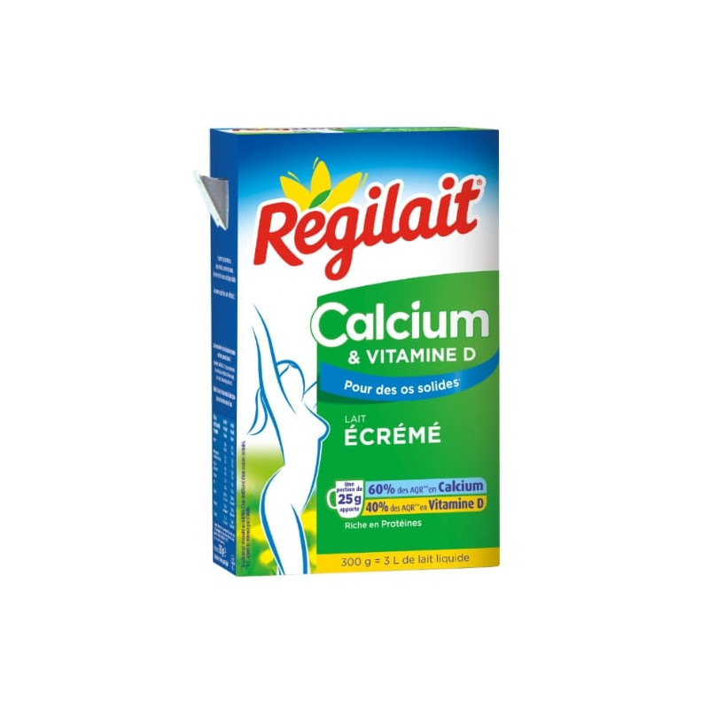 REGILAIT - Calcium - Lait en poudre Écrémé - boite de 300 g Sonico.fr