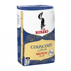 LE RENARD - Couscous Moyen - paquet de 1 kg Sonico.fr