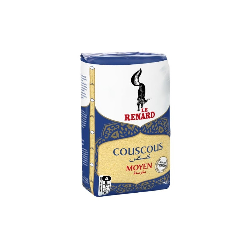 LE RENARD - Couscous Moyen - paquet de 1 kg Sonico.fr