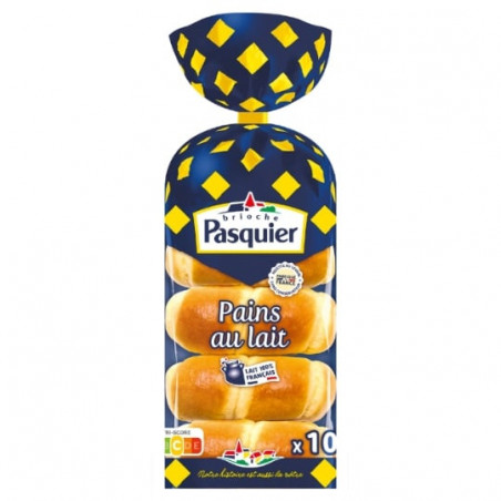 PASQUIER - Pains au lait - paquet de 10 pains au lait de 35 g Sonico.fr