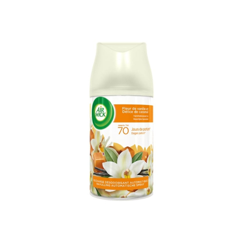 AIR WICK - Recharge pour Diffuseur Freshmatic Max parfum Vanille et Caramel - 250 ml Sonico.fr