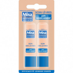 MIXA - Intensif Soin Lévres Anti-dessèchement - étui de 2 sticks à lèvres Sonico.fr