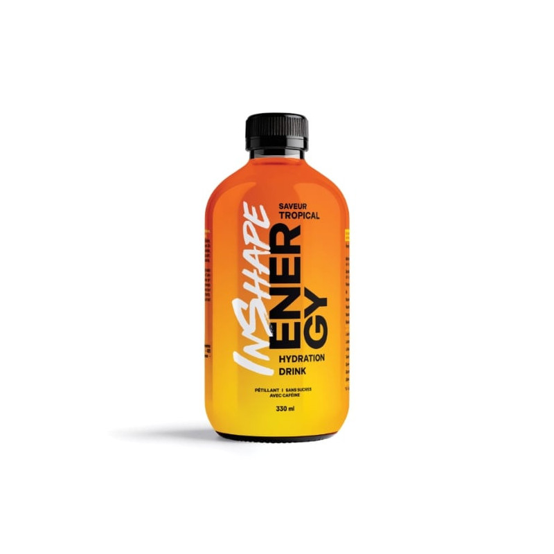 INSHAPE NUTRITION - Energy Boisson Pétillante Saveur Tropical - bouteille de 33 cl Sonico.fr