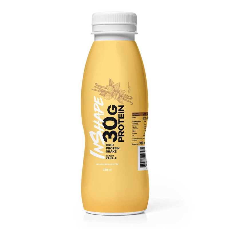 INSHAPE NUTRITION - Whey Boisson Protéinée Saveur Vanille - bouteille de 33 cl Sonico.fr