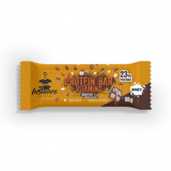 INSHAPE NUTRITION - Protein bar + Vitamins Barre Protéiné Noisettes Chocolat au Lait - barre de 55 g Sonico.fr