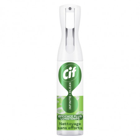 CIF - Infinite Clean Citron Citronnelle Probiotiques Nettoyant Ménager Multi-Surfaces - flacon de 280 ml Sonico.fr