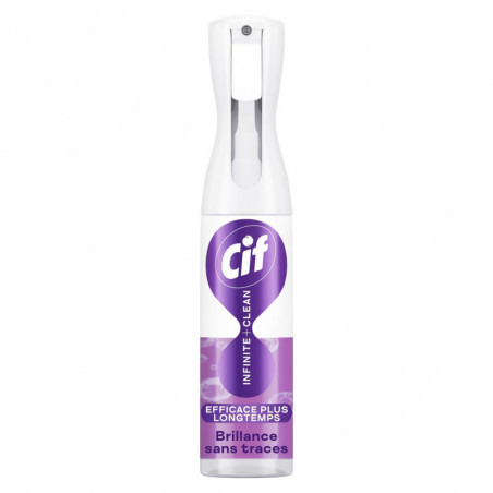 CIF - Infinite Clean Brillance Nettoyant Ménager Multi-Surfaces - flacon de 280 ml Sonico.fr