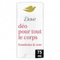 DOVE - Déo Stick Pour Tout le Corps Peaux Sensibles Framboise et Rose - Stick de 75 ml Sonico.fr