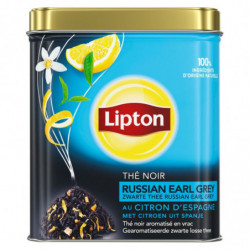 LIPTON - Thé Noir Russian Earl Grey - boite de 150 g Sonico.fr
