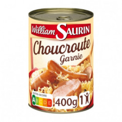 WILLIAM SAURIN - Choucroute Garnie - Plat cuisiné - boite de 400 g Sonico.fr
