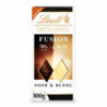 LINDT - Excellence Fusion Noir 70% Cacao et Blanc Velouté  - tablette de 100 g Sonico.fr