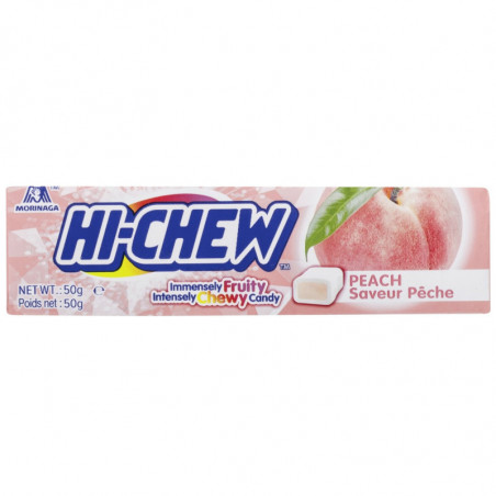 HI-CHEW - Chewing gum à mâcher goût Pêche - étui de 50 g Sonico.fr