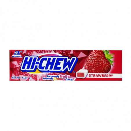 HI-CHEW - Chewing gum à mâcher goût Fraise - étui de 50 g Sonico.fr