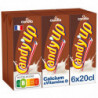 CANDY UP - Goût Chocolat Boisson Lactée - pack de 6 briques de 20 cl Sonico.fr