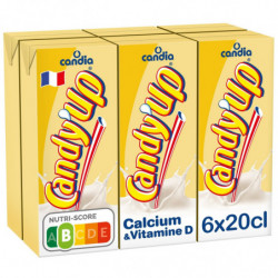 CANDY UP - Goût Vanille Boisson Lactée - pack de 6 briques de 20 cl Sonico.fr