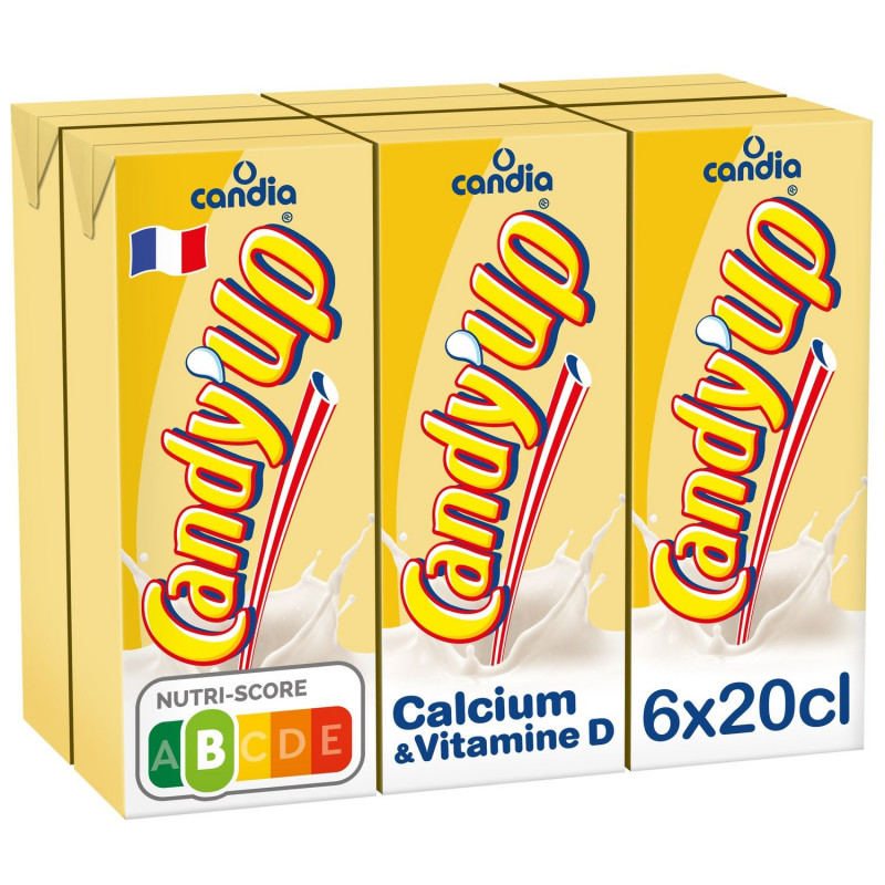 CANDY UP - Goût Vanille Boisson Lactée - pack de 6 briques de 20 cl Sonico.fr