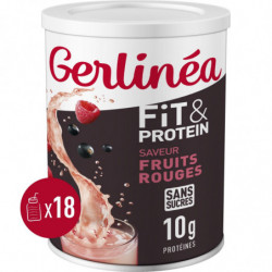 GERLINEA - Clear Whey Fit et Protein Saveur Fruits rouges Boisson protéinée - pot de 288 g Sonico.fr