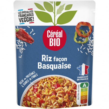 CEREAL BIO - Riz Facon Basquaise Repas Individuel - sachet de 260 g Sonico.fr