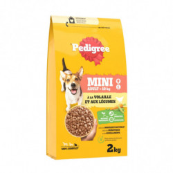 PEDIGREE - Volaille Croquettes pour chien Adulte Mini - boite de 2 kg Sonico.fr