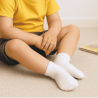 Confort SENNA – Chaussettes courtes enfant garçon en coton doux, idéales pour l’école, le sport et les loisirs