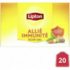 LIPTON - Thé Noir Yellow Label Immunité À La Vitamine C - paquet de 20 sachets Sonico.fr