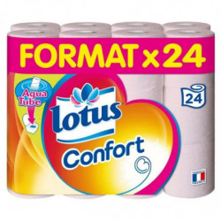 LOTUS - Confort Papier Toilette Aquatube - paquet de 24 Rouleaux Sonico.fr