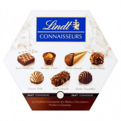 LINDT - Connaisseurs - Assortiments de chocolats pralinés - boite de 217 g Sonico.fr