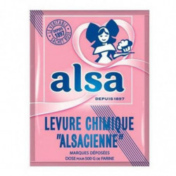 ALSA - Levure chimique alsacienne - boite de 8 sachets de 11 g - 88 g Sonico.fr