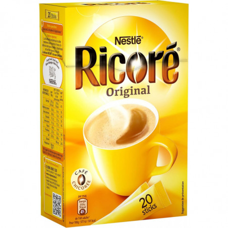 RICORE - Original Substitut de Café - Boîte de 20 Sticks - 60 g Sonico.fr