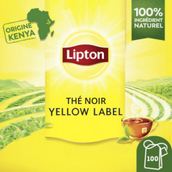 LIPTON - Yellow Label Tea - Thé Noir - 100 sachets - 200 g Sonico.fr