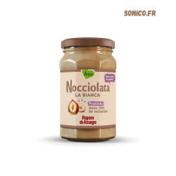 Pot de Nocciolata Bianca 250 g bio sans huile de palme – packshot vertical
