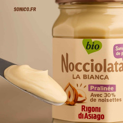 Nocciolata Bianca Rigoni Di Asiago - pâte à tartiner bio noisettes 250 g | Sonico
