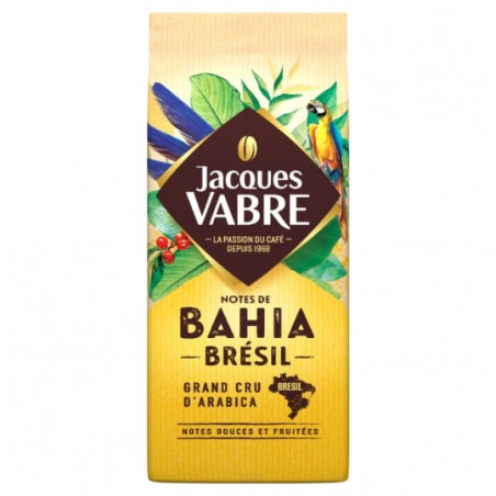 JACQUES VABRE - Bahia Brésil - Café moulu 100% arabica - paquet de 250 g Sonico.fr