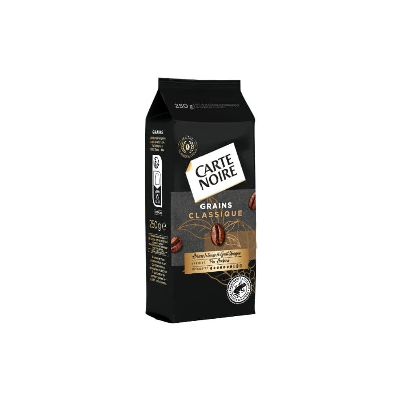 CARTE NOIRE - Café en grains pur arabica - 250 g Sonico.fr