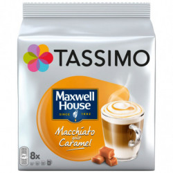 TASSIMO - Maxwell House - 8 Dosettes de Macchiato au Caramel - 168 g Sonico.fr
