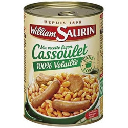 WILLIAM SAURIN - Ma Recette Façon Cassoulet 100% Volaille - 420 g Sonico.fr