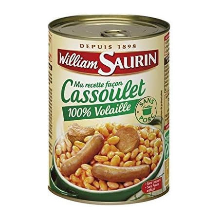 WILLIAM SAURIN - Ma Recette Façon Cassoulet 100% Volaille - 420 g Sonico.fr
