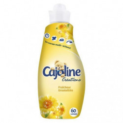 CAJOLINE - Créations Assouplissant fraîcheur ensoleillée - 60 Lavages - 1,5 L  Sonico.fr