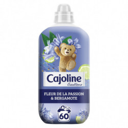 CAJOLINE - Créations Assouplissant fraîcheur passion et bergamote - 60 Lavages - 1,5 L  Sonico.fr