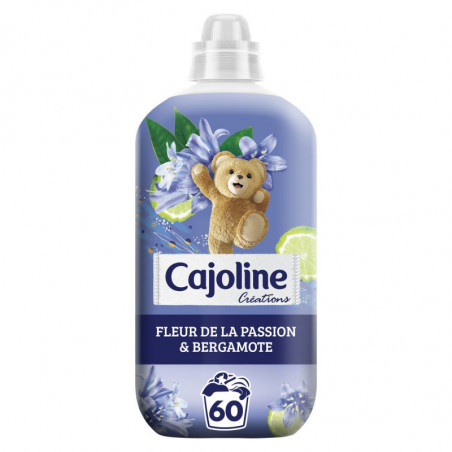 CAJOLINE - Créations Assouplissant fraîcheur passion et bergamote - 60 Lavages - 1,5 L  Sonico.fr